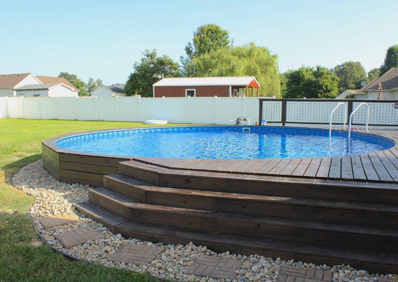 How to keep the pool above ground shiny and clean